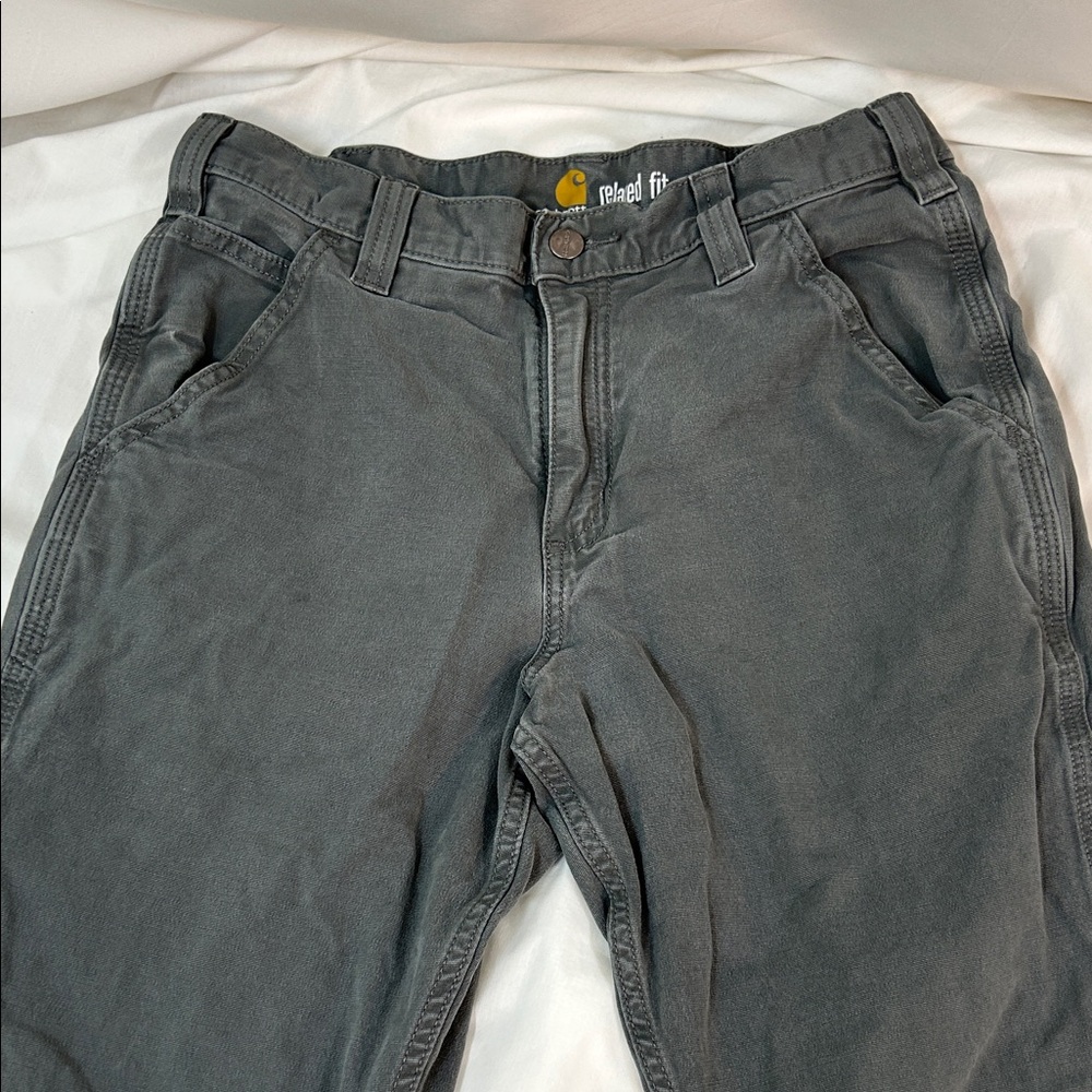 Carhartt Gray Relaxed Fit Jeans Size 32 x 30 - Picture 6 of 11